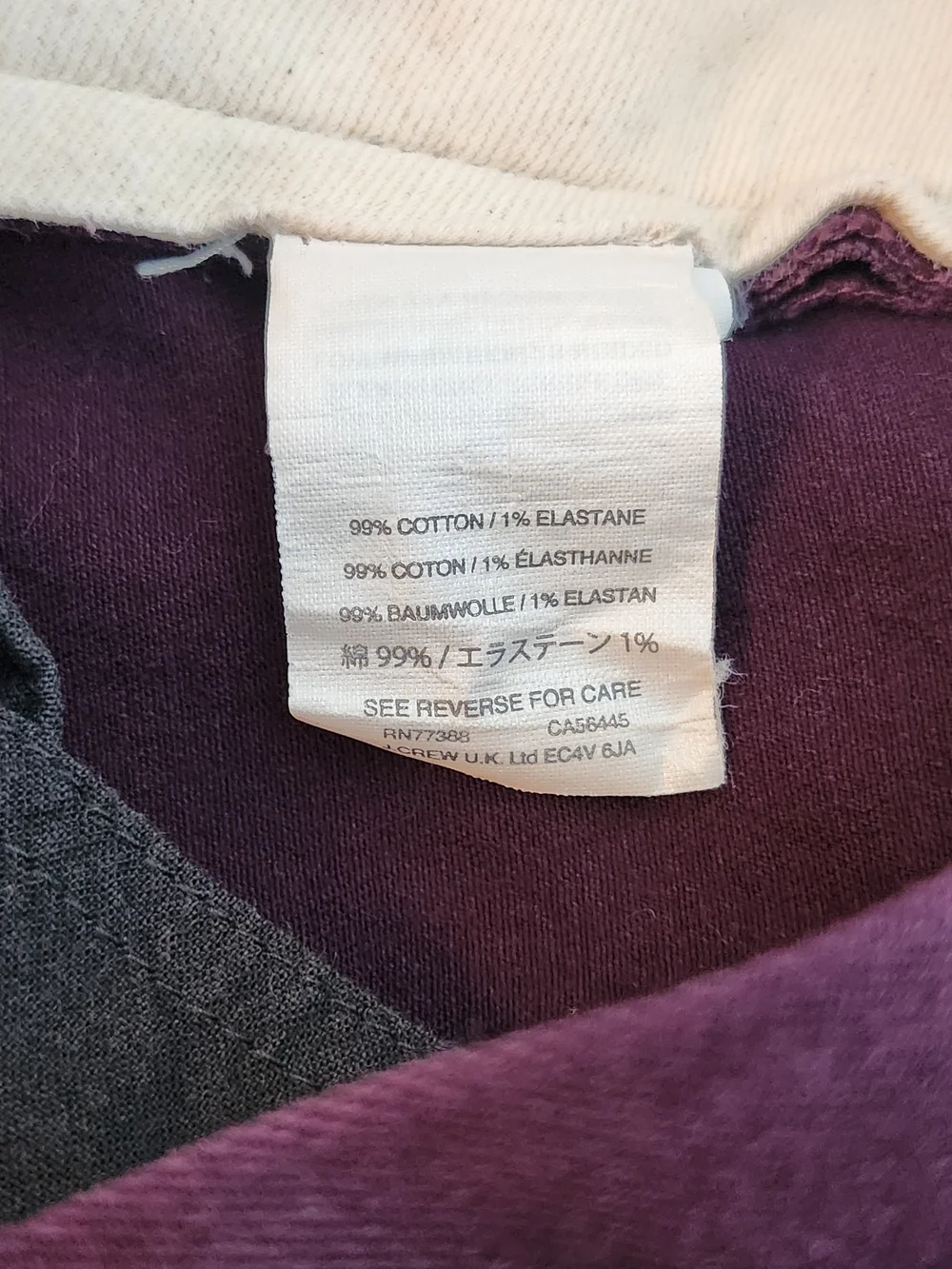 J. Crew Mens Plum Stretch Chino Pants Size 36x32